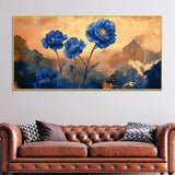 Abstract Floral Wall Art Canvas Painting | Framed Canvas Wall Art for Home Decoration