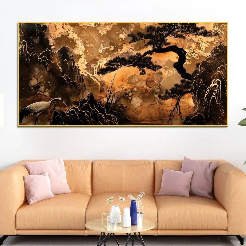 Artistic Abstract Canvas Wall Art Painting for Home Decor | Framed Canvas Wall Art for Home Decoration