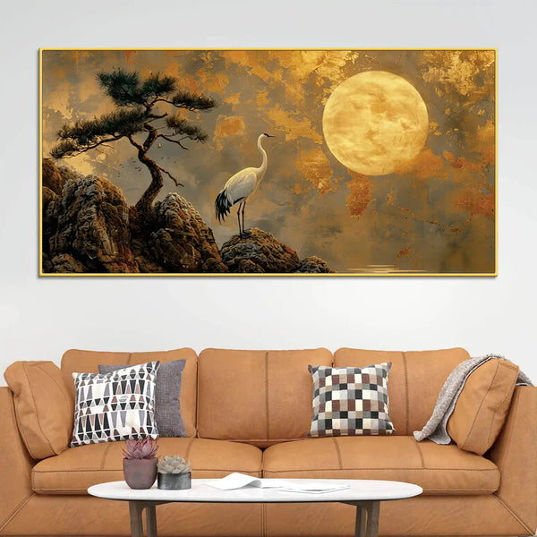 Artistic Zen Wall Art Abstract Canvas Painting for Modern Interiors | Framed Canvas Wall Art for Home Decoration