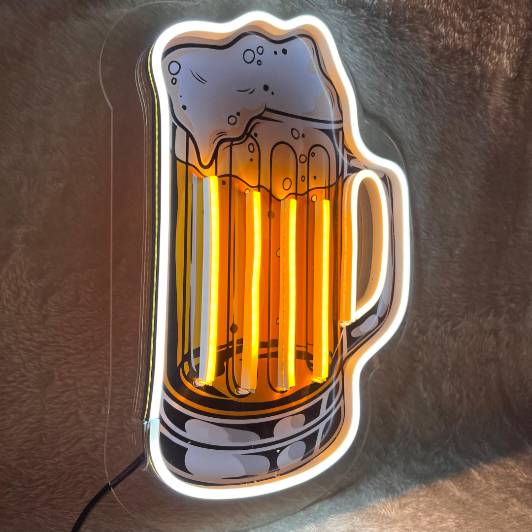 Eurotex Beer Mug Neon Artwork - Cheers to Neon Nights Eurotex