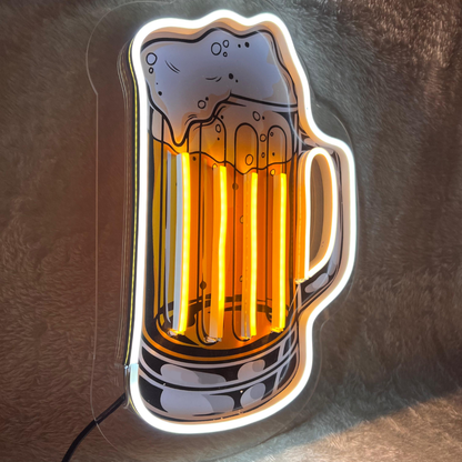 Eurotex Beer Mug Neon Artwork - Cheers to Neon Nights Eurotex