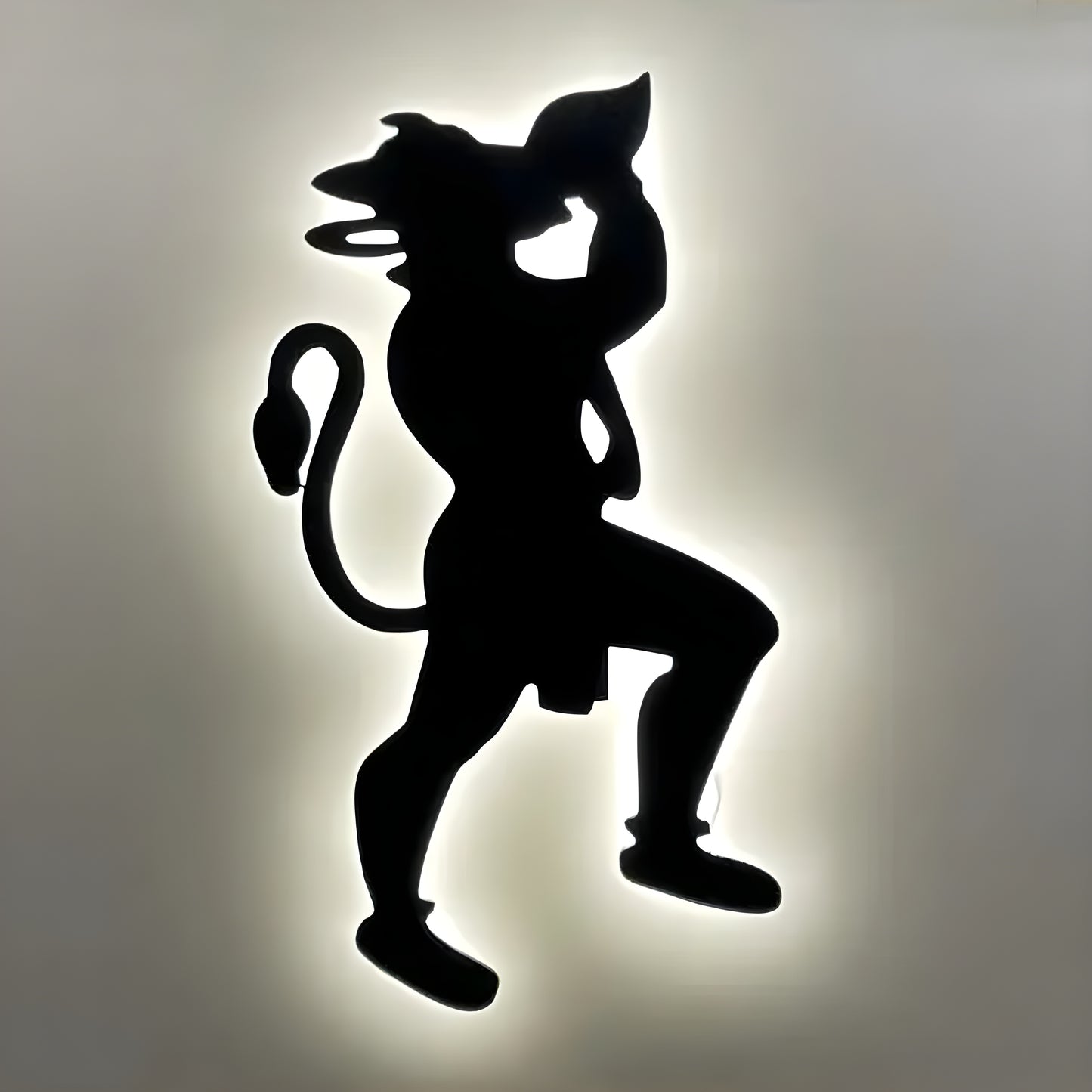Hanuman Ji LED Backlit Wall Art – Modern Backlit Wall Décor