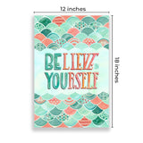 Eurotex Motivational Quotes Wall Poster for Wall Decor, Pack of 4 (A3, 12 x 18 In) Eurotex