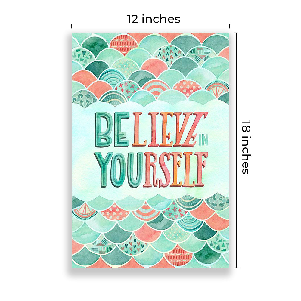 Eurotex Motivational Quotes Wall Poster for Wall Decor, Pack of 4 (A3, 12 x 18 In) Eurotex