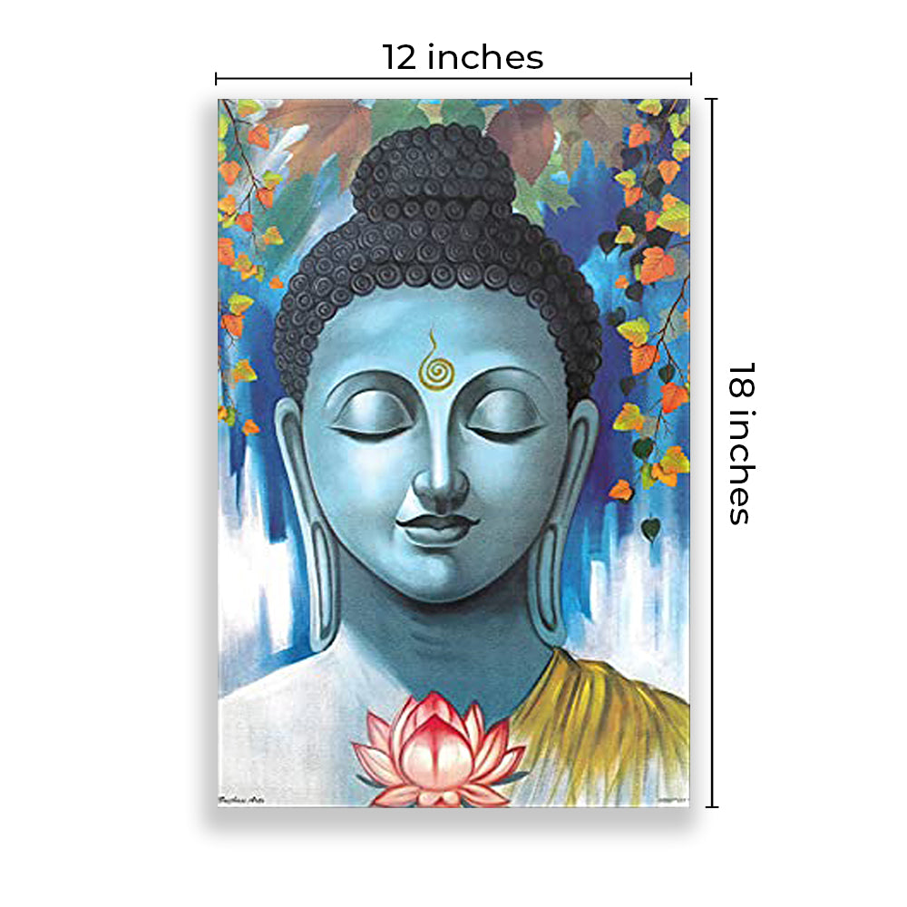 Eurotex Spiritual Wall Poster for Living Room & Bedroom, Pack of 4 (A3, 12 x 18 In) Eurotex