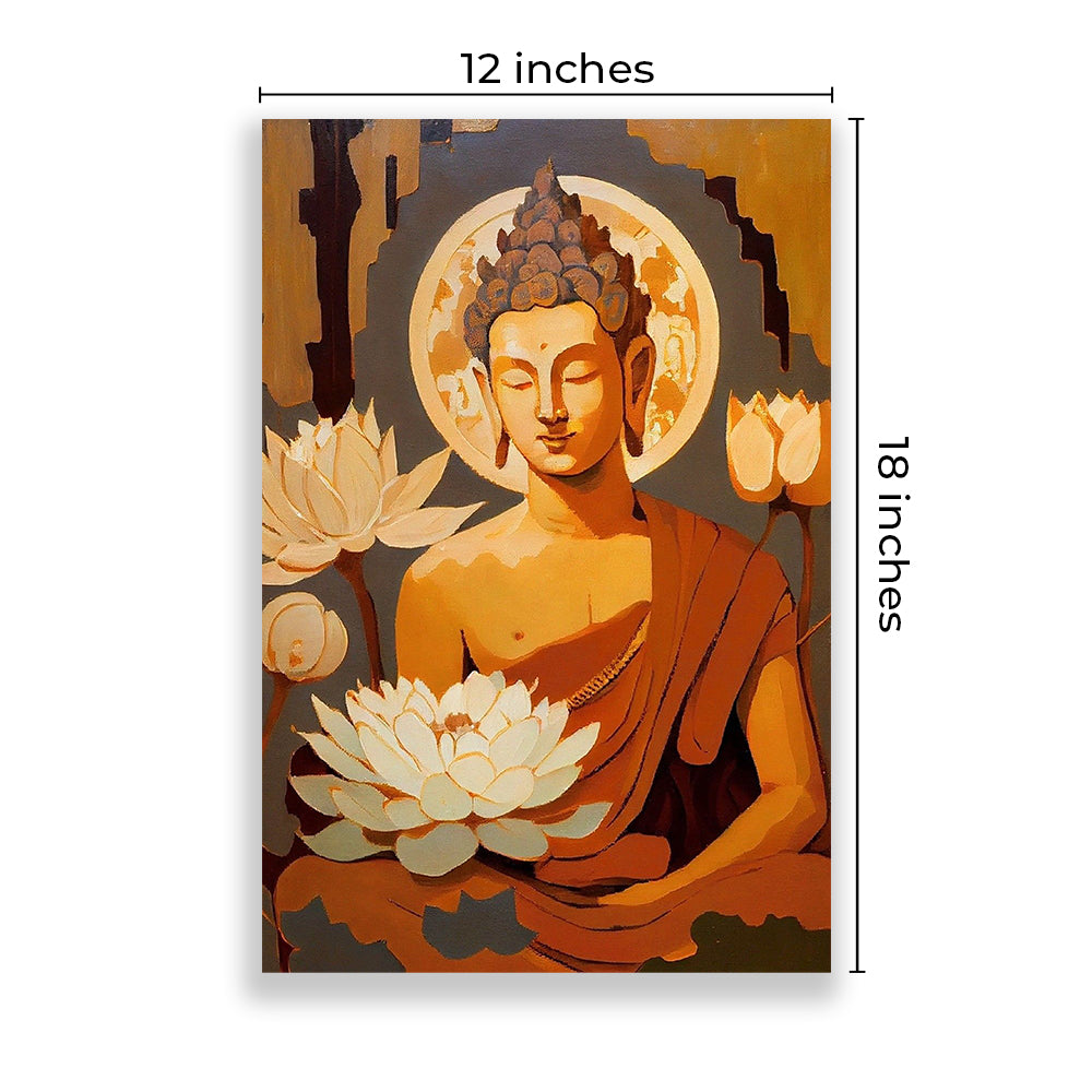 Eurotex Spiritual Wall Poster for Living Room & Bedroom, Pack of 4 (A3, 12 x 18 In) Eurotex