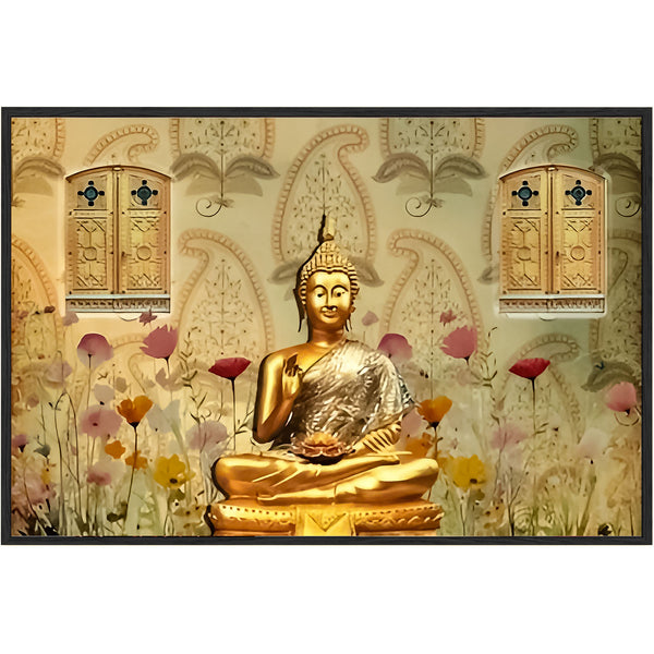 Eurotex Buddha Design 5, Canvas Printed, Wall Art & Paintings
