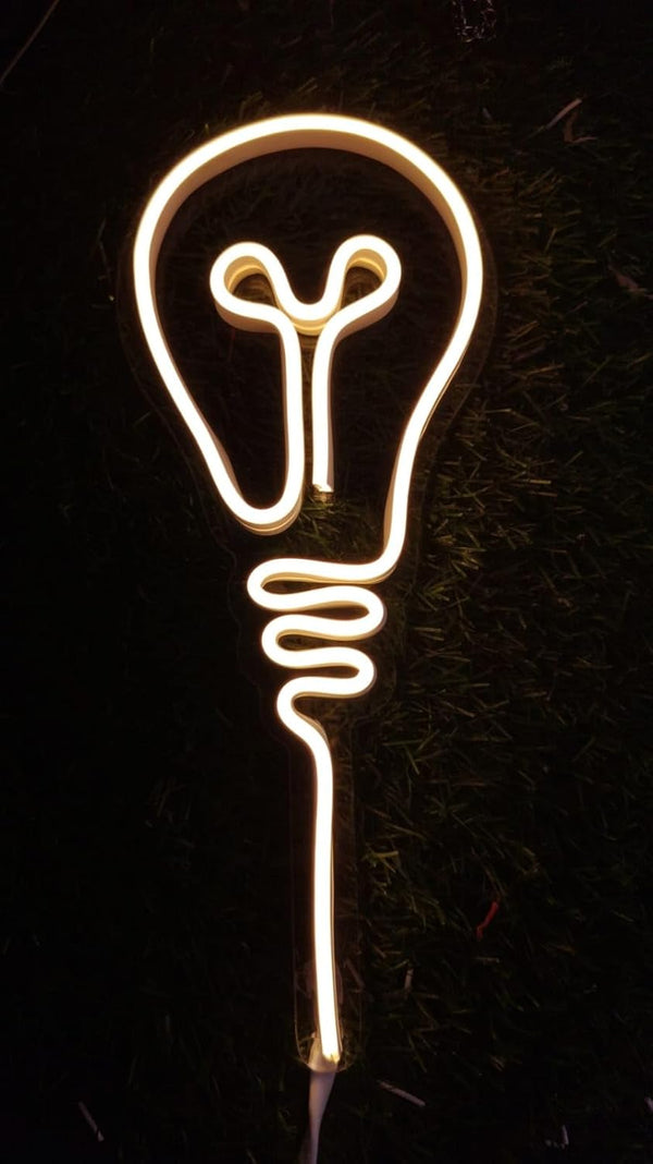 Bulb Custom Name Neon Sign | LED Glow Sign for Home & Business