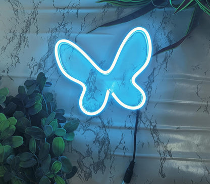 Neon Sign Board for Bedroom, Living Room, Gaming Room Decor, Gift for Birthday and Anniversary (Butterfly)
