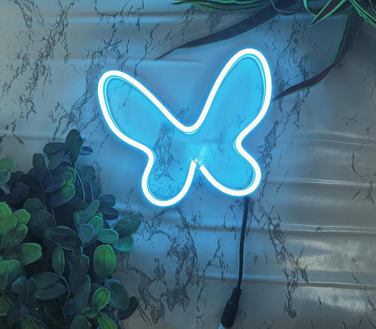Neon Sign Board for Bedroom, Living Room, Gaming Room Decor, Gift for Birthday and Anniversary (Butterfly)