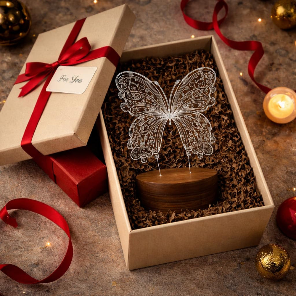 Eurotex Custom Butterfly Led Lamp for Couple And Gift