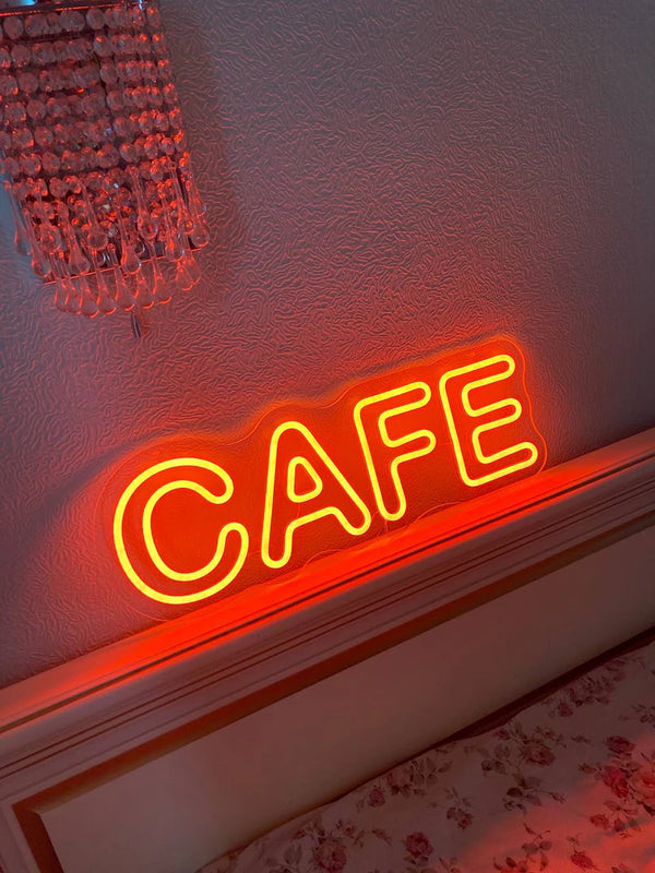 Cafe Custom Neon Artwork | Premium LED Neon Signs for Rooms & Shops