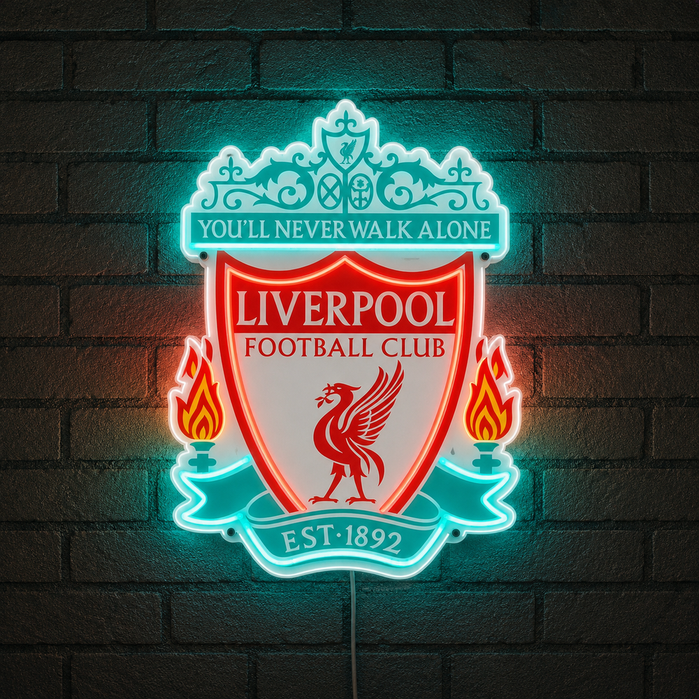 Liverpool FC LED Neon Sign | Football Club Wall Decor (2ft x 2ft)