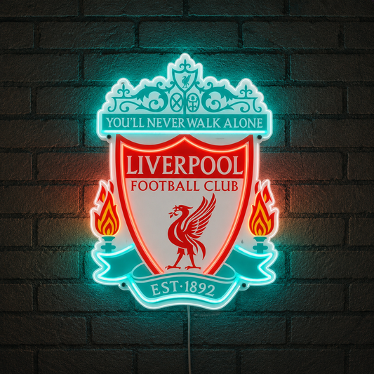 Liverpool FC LED Neon Sign | Football Club Wall Decor (2ft x 2ft)
