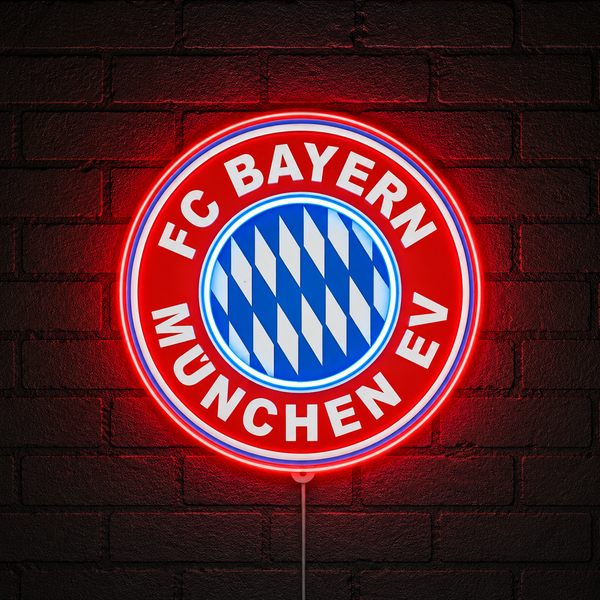 Bayern Munich LED Neon Sign | Football Club Wall Light (2ft x 2ft)