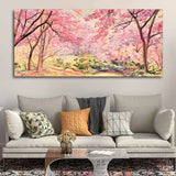 Cherry Blossom Tree Canvas wall Painting | Framed Canvas Wall Art for Home Decoration