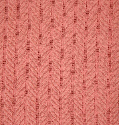 Eurotex Cable Cotton Blankets for bed, 100% Cotton Blanket - Coral Eurotex