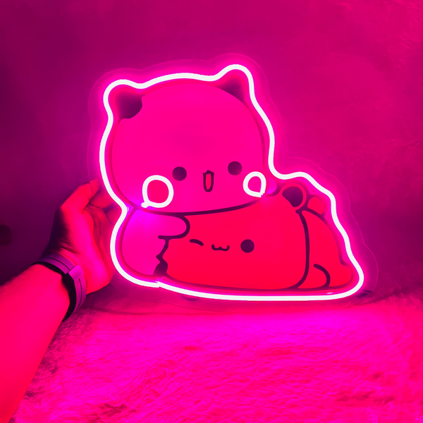 Peach & Goma Neon Design Custom Neon Lights | Personalised Neon Sign with Name