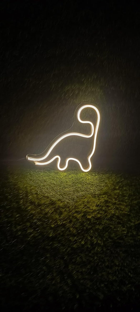 Neon Sign Board for Bedroom, Living Room, Gaming Room Decor, Gift for Birthday and Anniversary (Dino)