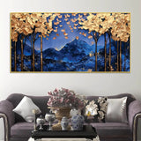 Designer Nature Wall Art Abstract Canvas Painting | Framed Canvas Wall Art for Home Decoration