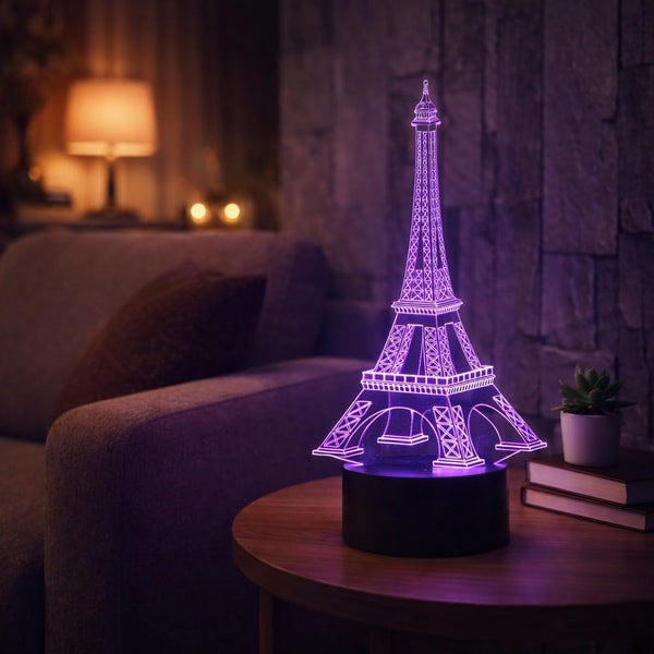 Eurotex Custom Eiffel Tower Led Lamp for Couple And Gift