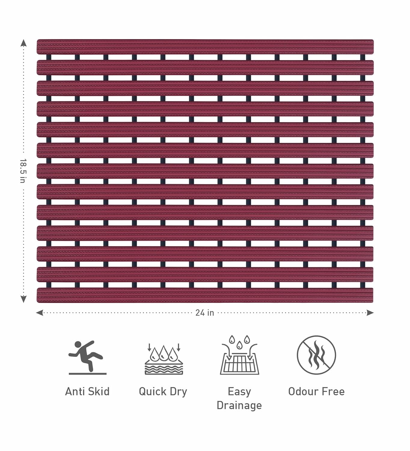 anti slip shower mat