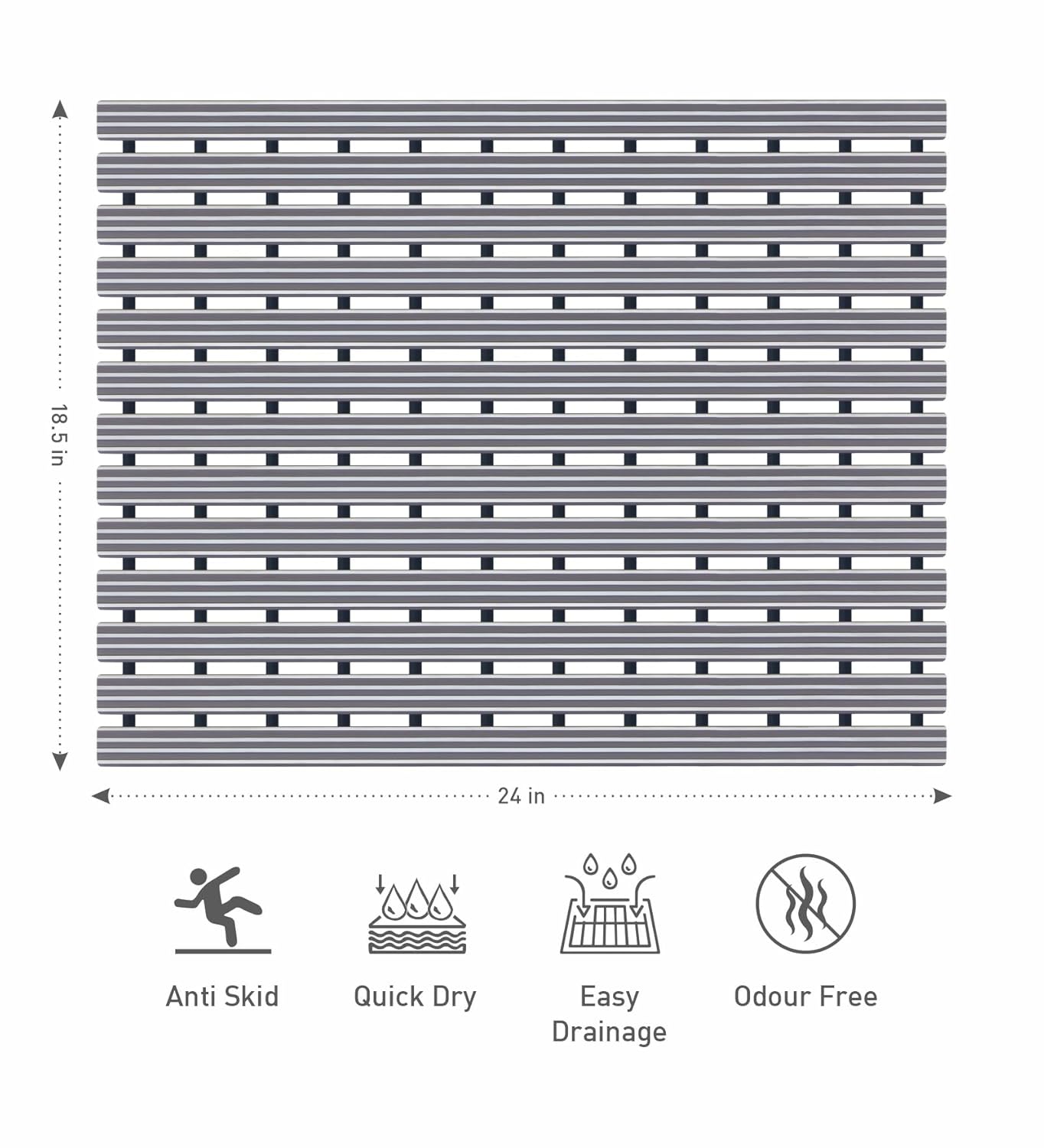 anti slip bath mat