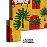 Pichwai Art, Framed Abstract Canvas Wall Art for Bedroom Eurotex