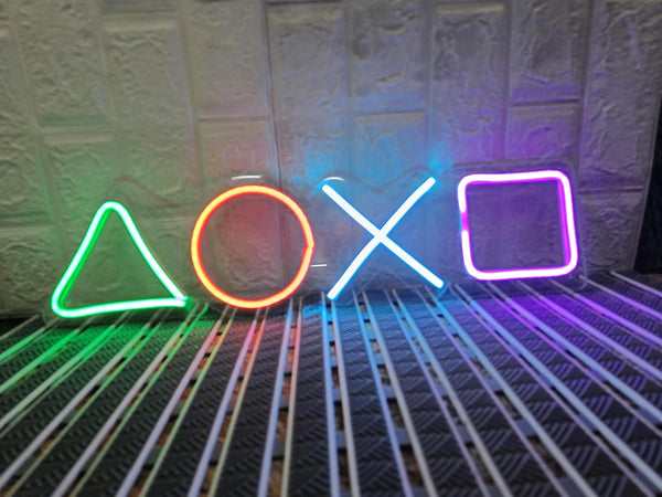 Game Custom Neon Letters & Logo Signs | LED Glow Creations