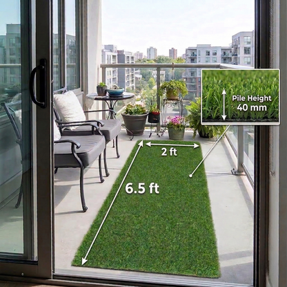 Premium Artificial Grass for Pet | Synthetic Turf Grass | Fake Grass Carpet | UV Protected, Natural Look (6.5 ft x 2ft)