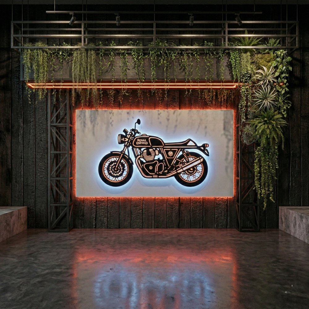 Continental GT Backlit Canvas Wall Art with LED Lighting – Modern Illuminated Wall Decor