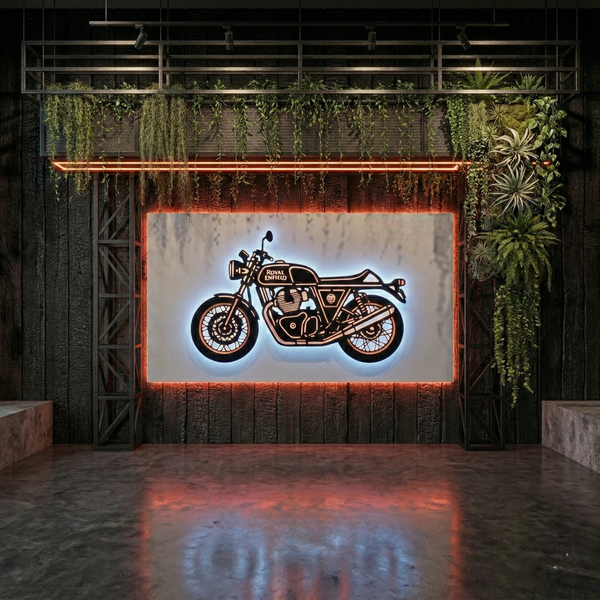 Continental GT Backlit Canvas Wall Art with LED Lighting – Modern Illuminated Wall Decor
