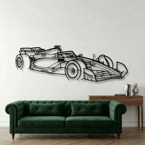 F1 2024 SF-24 Custom Acrylic Wall Art | Personalized Black Acrylic Prints