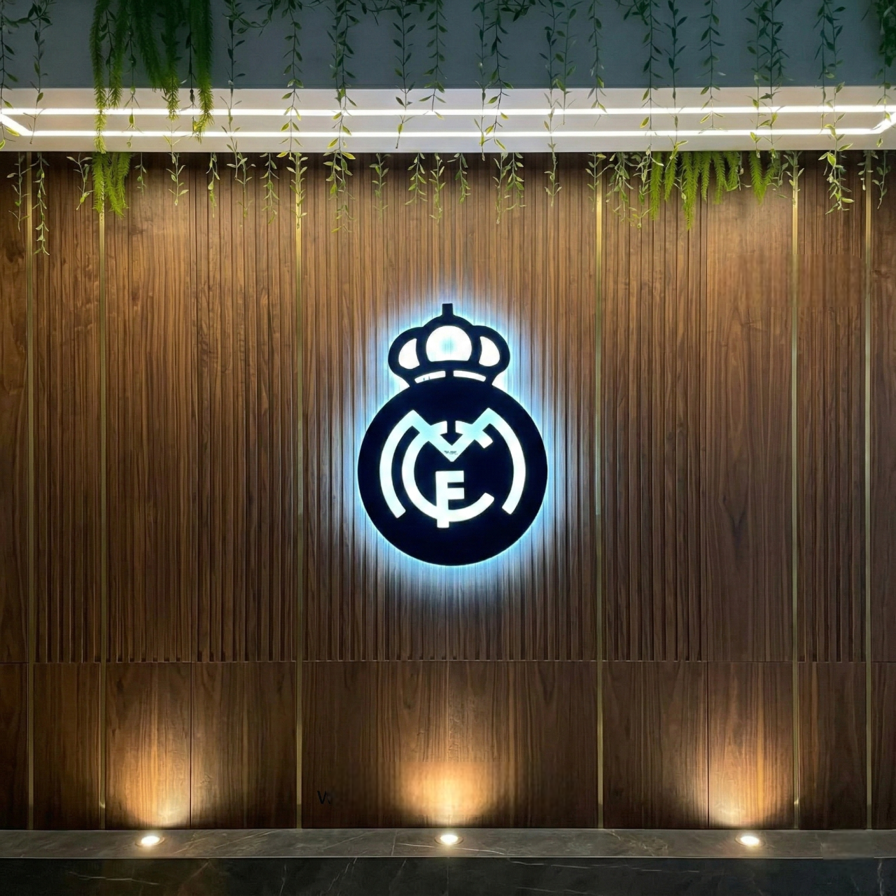 Real Madrid Backlit Canvas Wall Art with LED Lighting – Modern Illuminated Wall Decor