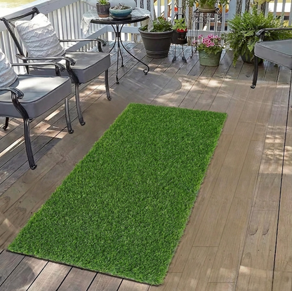 Artificial Turf Balcony Strip | Fake Lawn Grass | Synthetic Grass Matting for Balcony 40mm (2ft x 4ft)
