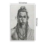 Eurotex Shree Hanuman Wall Posters, HD Posters for Rome, Pack of 4 (A3, 12 x 18 In) Eurotex