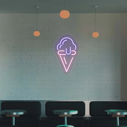 Ice Cream Neon Signs & Cafe LED Lighting | Coffee Shop Neon Sign (6In x 15In)