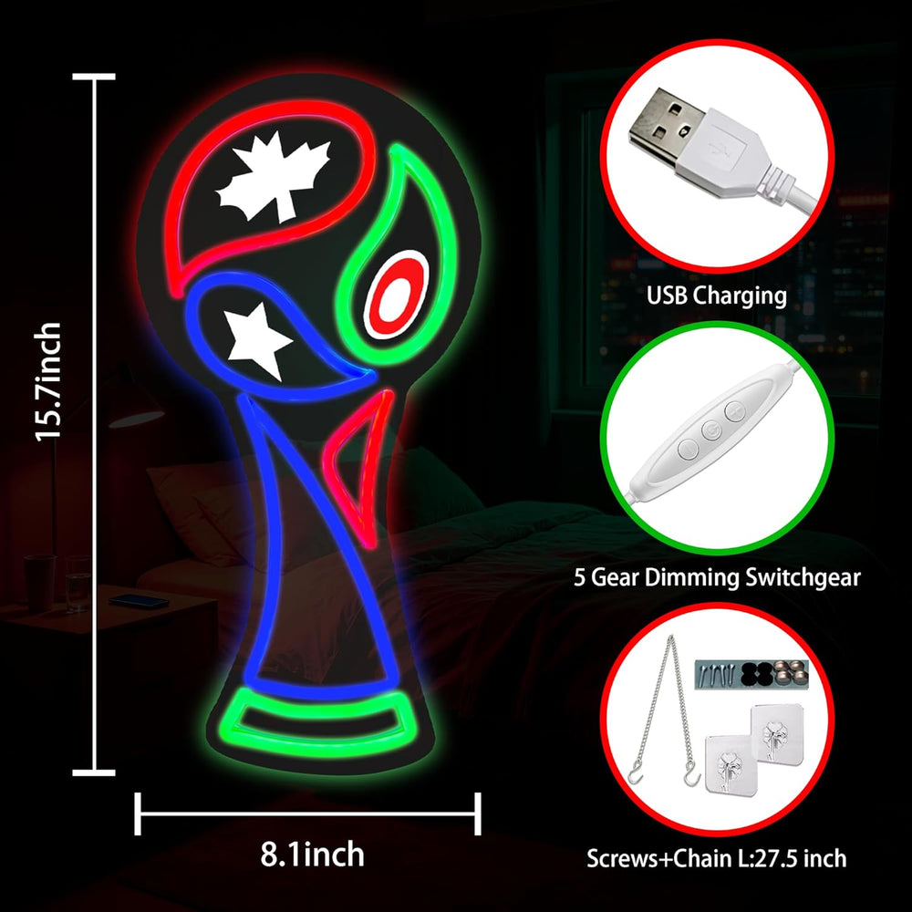 India Football LED Neon Sign
