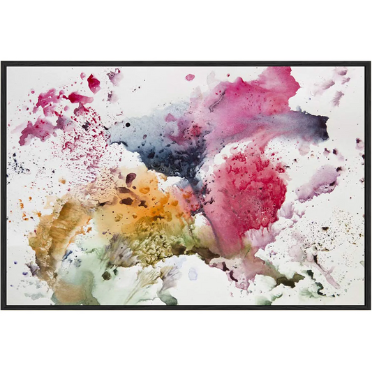Eurotex Abstract watercolor, Framed Canvas Paintings (24x36 In) Eurotex
