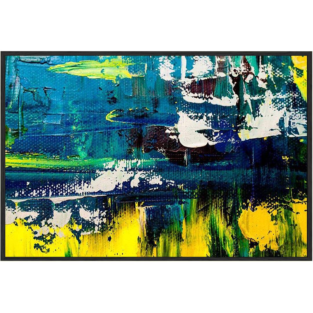 Eurotex Fragment Abstract, Framed Canvas Wall Paintings for living room, (24x36 In) Eurotex