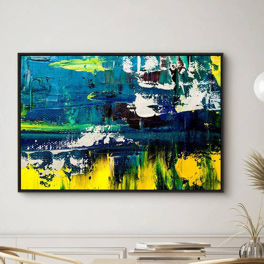 Eurotex Fragment Abstract, Framed Canvas Wall Paintings for living room, (24x36 In) Eurotex