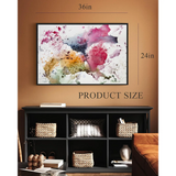 Eurotex Abstract watercolor, Framed Canvas Paintings (24x36 In) Eurotex