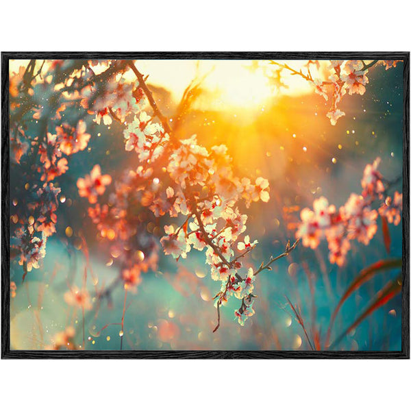 Eurotex Cherry Blossom, Canvas Printed, Wall Art & Paintings (12x18, Framed)