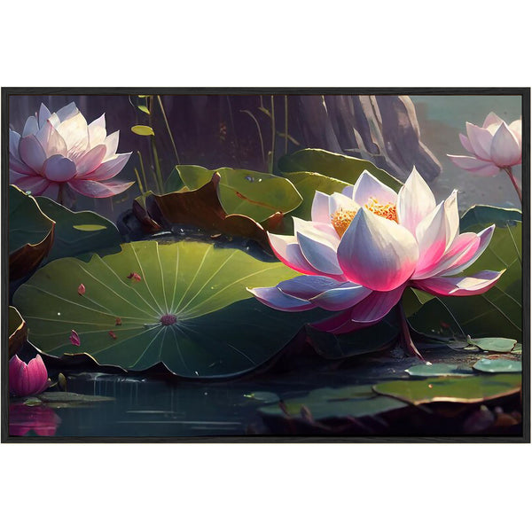 Eurotex Lotus Design 5, Canvas Printed, Wall Art & Paintings