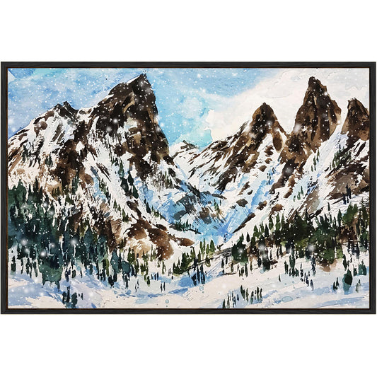 Eurotex Mountain Design 3, Canvas Printed, Wall Art & Paintings