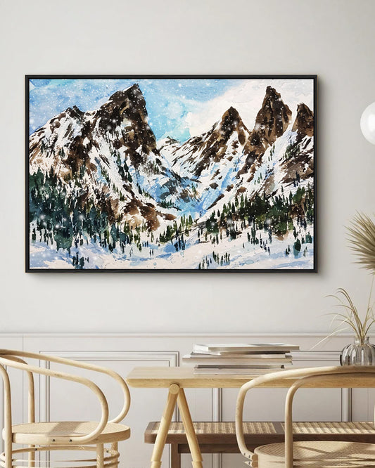 Eurotex Mountain Design 3, Canvas Printed, Wall Art & Paintings