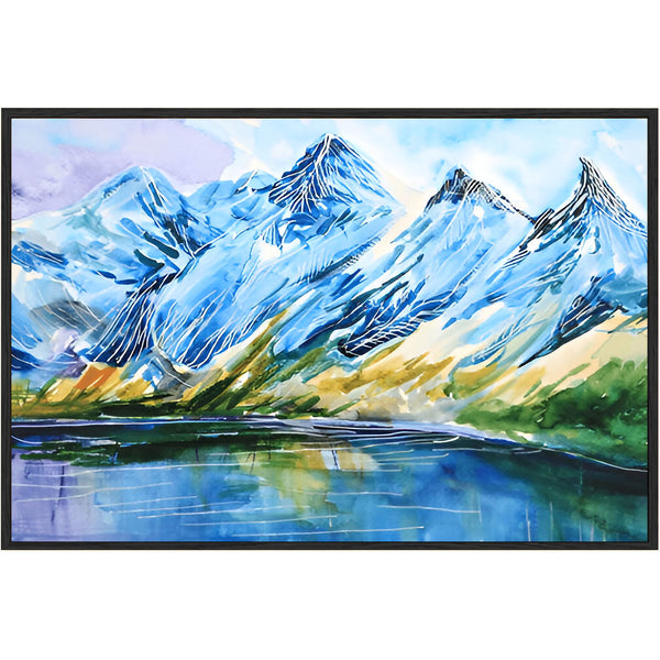 Eurotex Mountain Design 1, Canvas Printed, Wall Art & Paintings