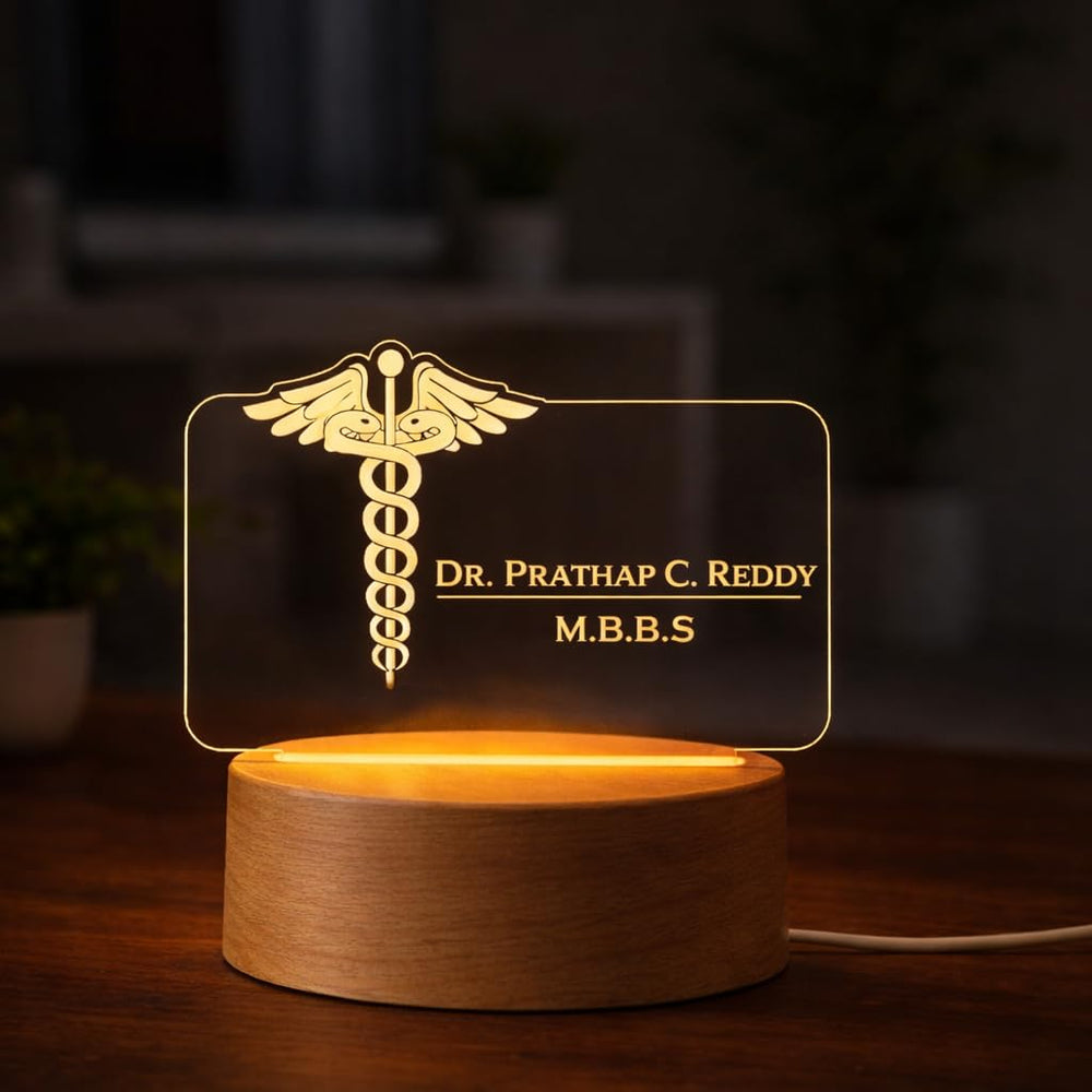 Eurotex Custom Doctor Led Lamp for Couple And Gift