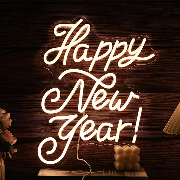 Happy New Year Custom Designed Neon Light | Modern LED Neon Sign Boards