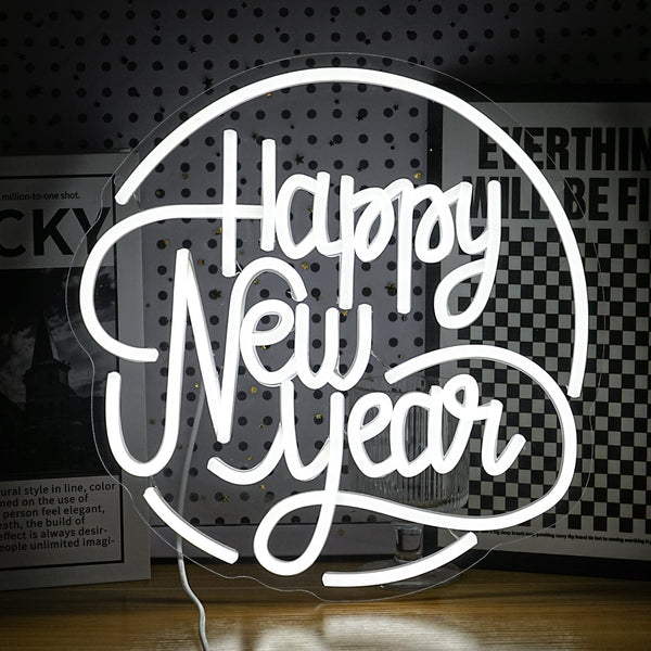 Happy New Year Customized Neon Sign Online | Best LED Name Lights in India